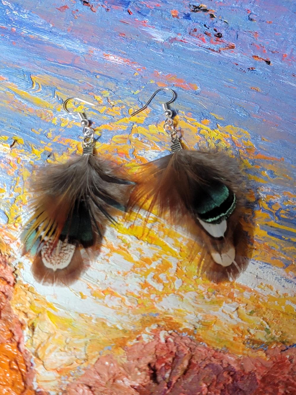Feather Earrings Artisian